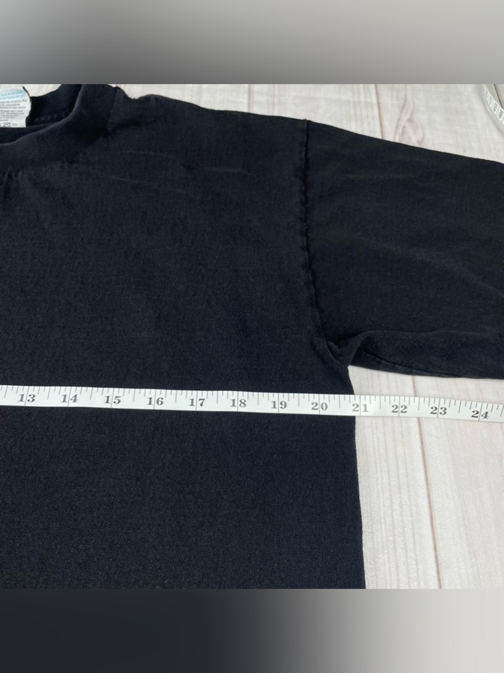 Vintage Pro Club T Shirt Mens L Black Crew Blank Tee Heavyweight Made in USA y2k - Picture 7 of 9